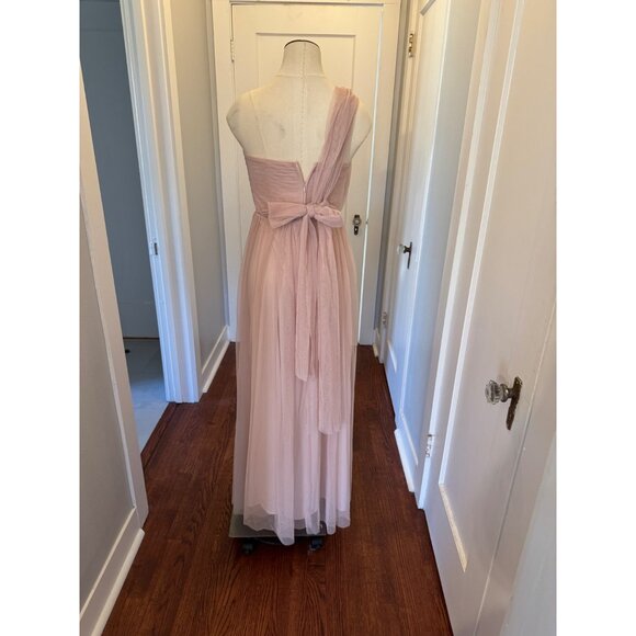 Birdie Grey Christina One-Shoulder Rose Tulle Floor-Length Formal Dress Size Sma - Picture 4 of 8